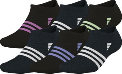 adidas Women's Superlite 3.0 6-Pack No Show Socks