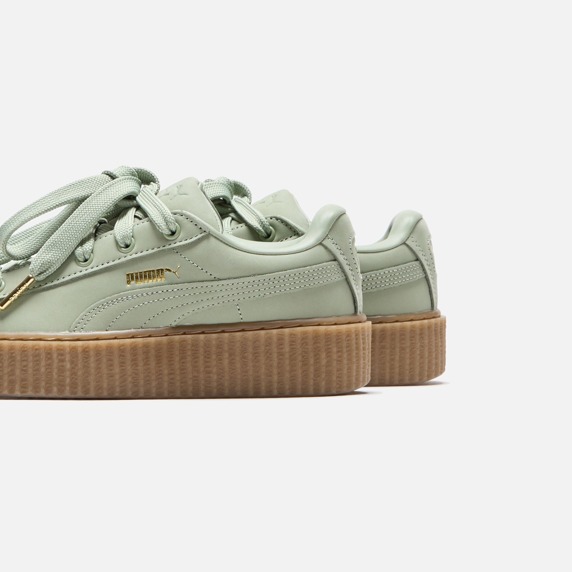 Puma x FENTY WMNS Creeper Phatty - Nubuck Green Fog / Puma Gold / Gum