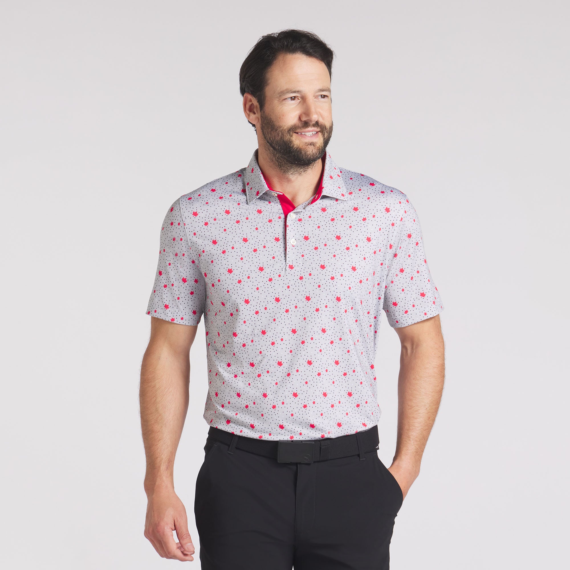 Canada Maple Dot Golf Polo