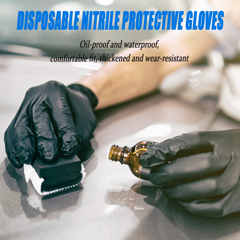 🔥Factory Clearance Sale With 50% Off🔥Pure Ntrile Protective Gloves Thickened And Wear-resistant 100 PCS
