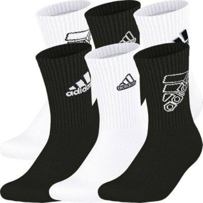 adidas Youth Cushioned Mixed 2.0 6-Pack Crew Socks