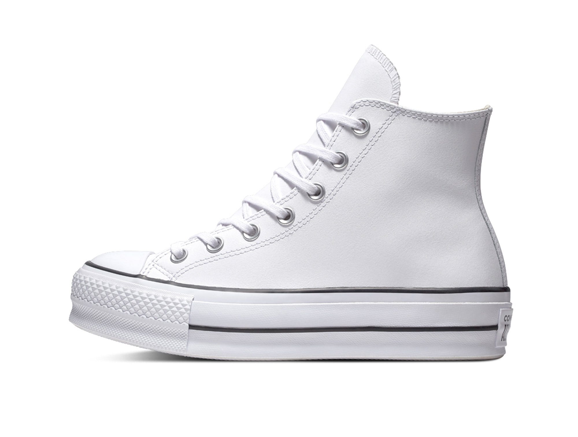 Converse Chuck T. Plataforma Cuero Womens Blanco