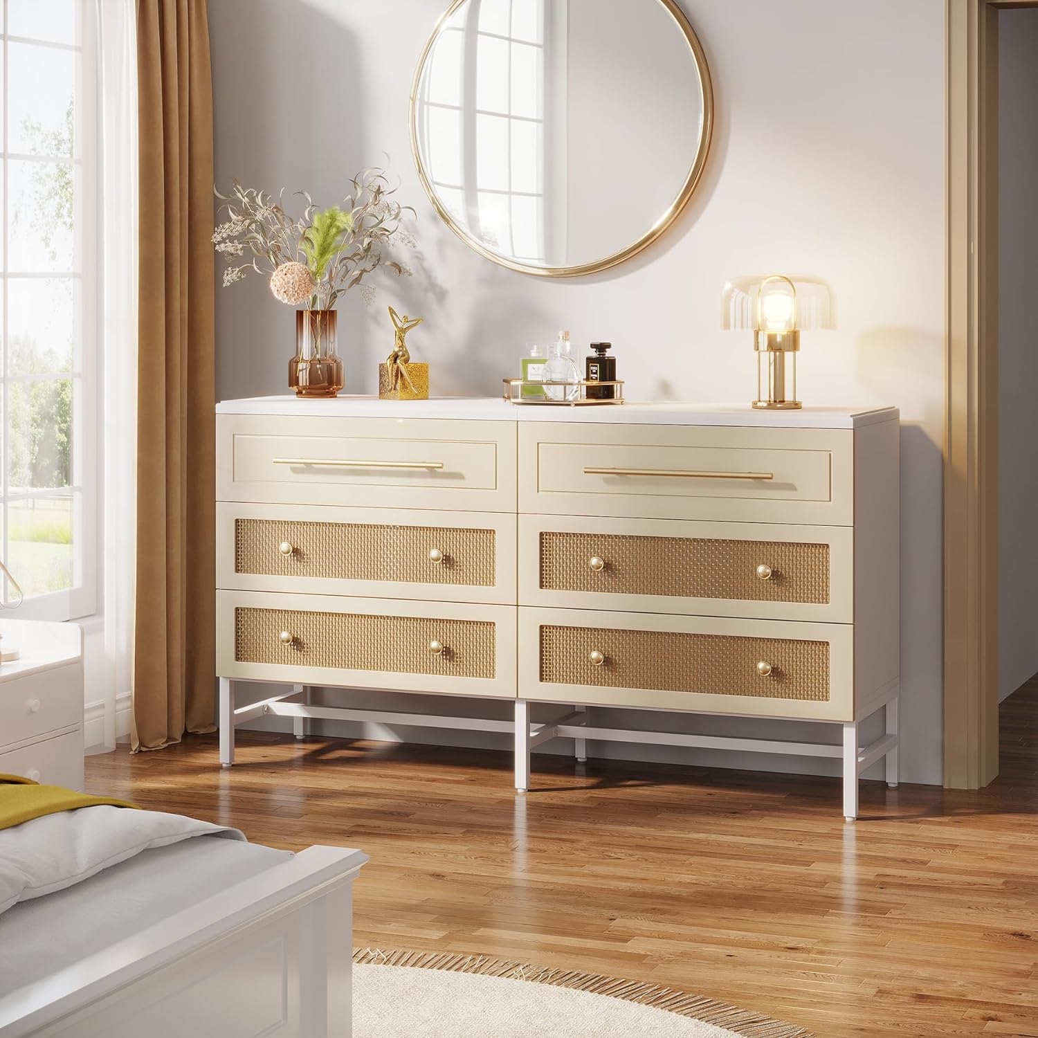 Modern 6 Drawer Dresser, 55