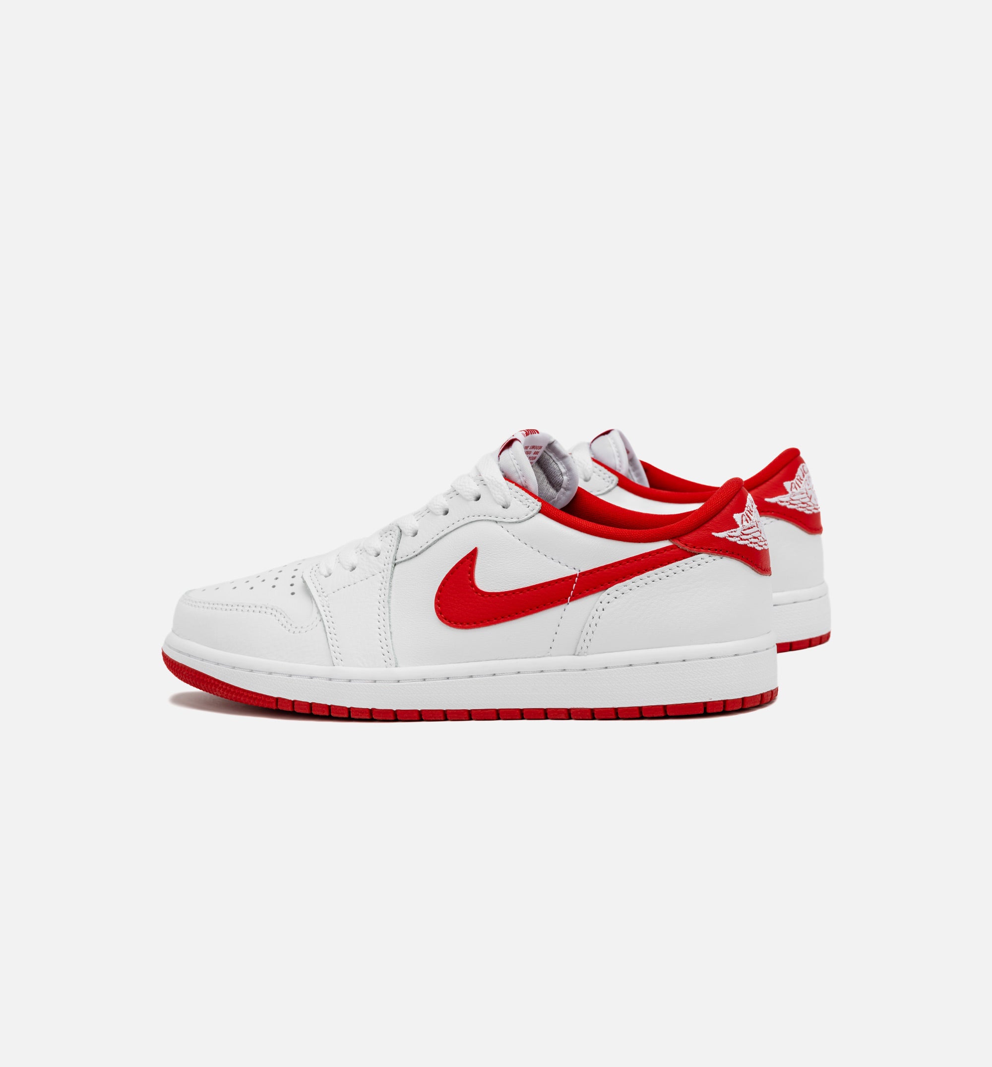 Air Jordan 1 Retro Low OG University Red Mens Lifestyle Shoe - White/Red