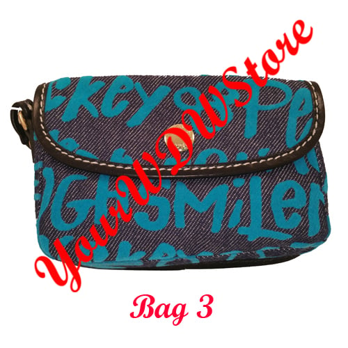 Disney Dooney and Bourke Bag - Peace Love Mickey Wristlet - Blue Specific