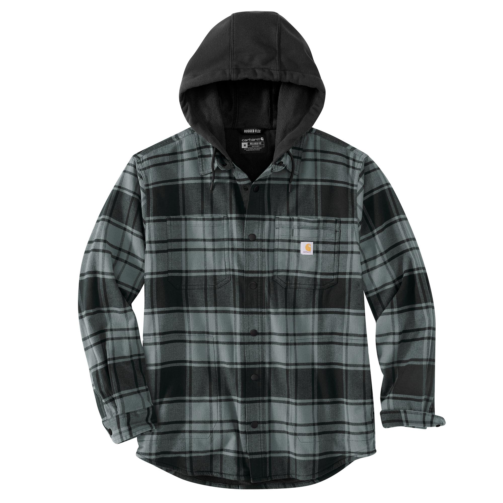 Carhartt Men's Rugged Flex® Flannel Hooded Shirt Jac