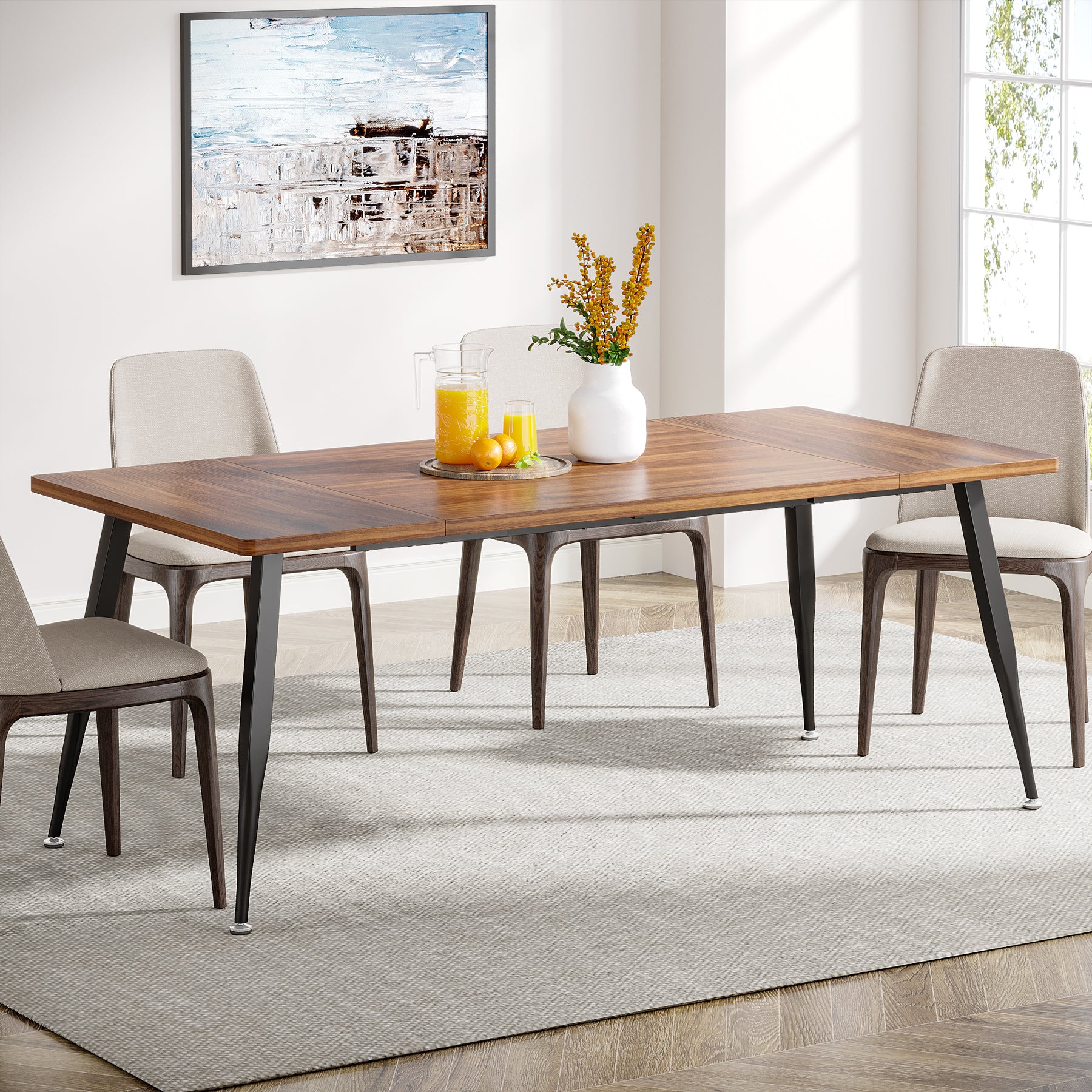 Industrial Dining Table, 70.9