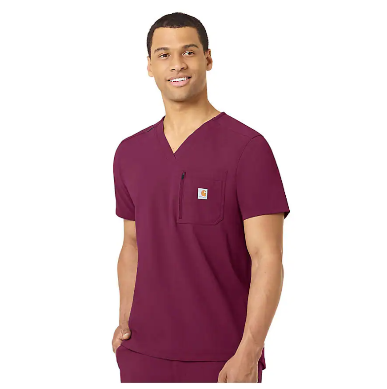 Carhartt Men's Rugged Flex® Modern-Fit Tuck-In Scrub Top