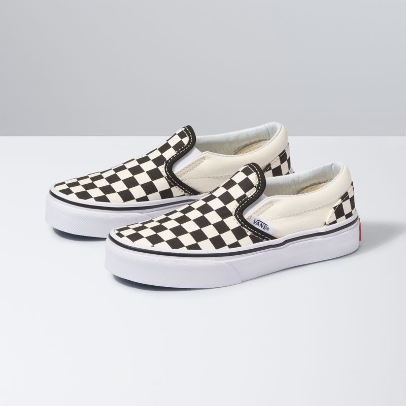 Kids Checkerboard Slip-On