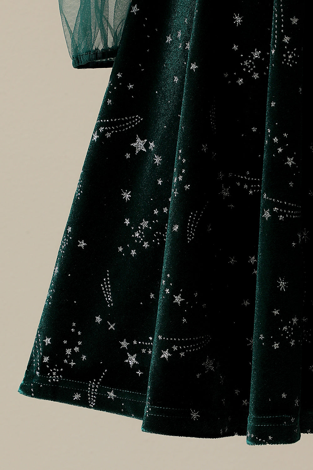 Dark Green Velvet Party Dress