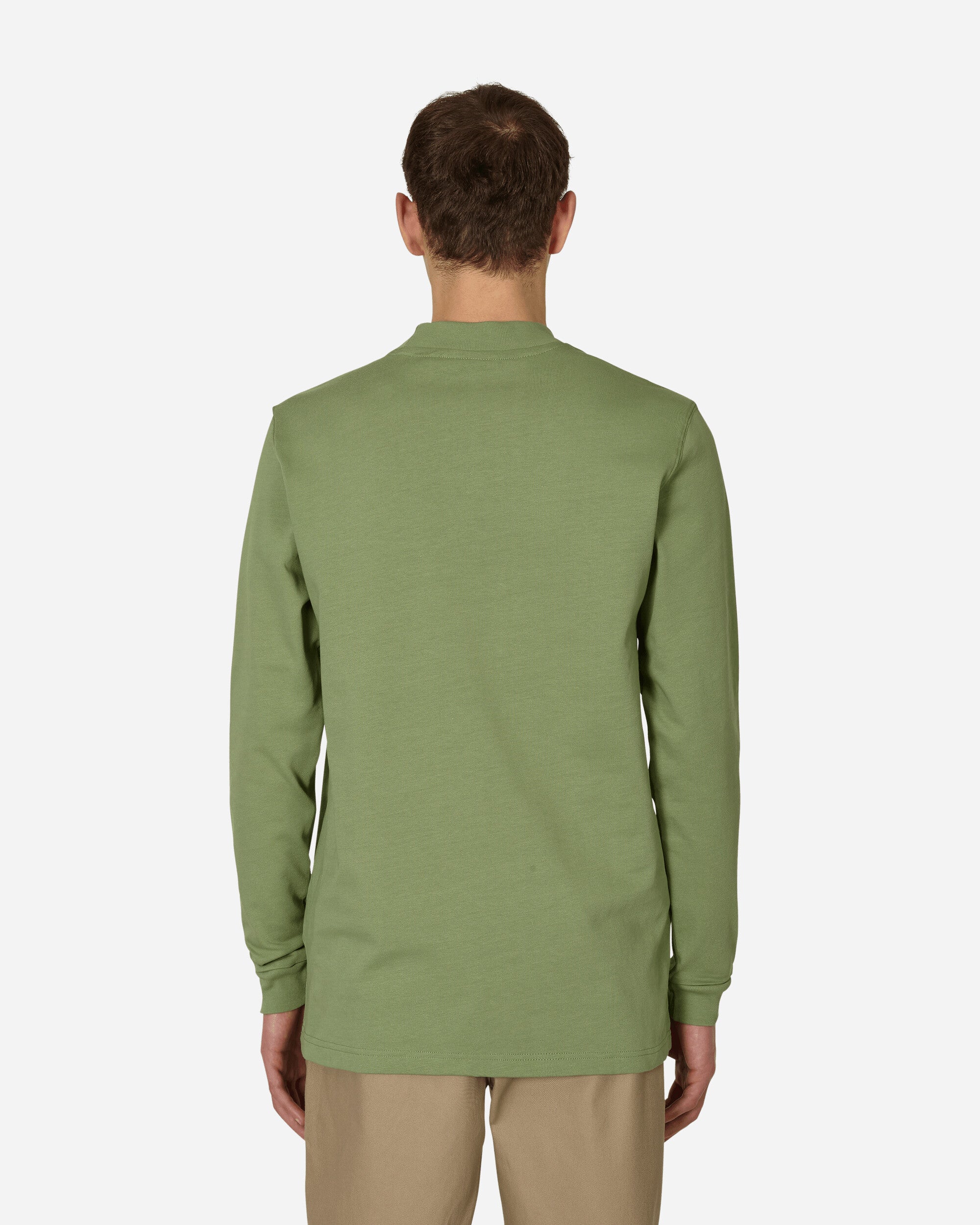 Mock Neck Longsleeve T-Shirt Green