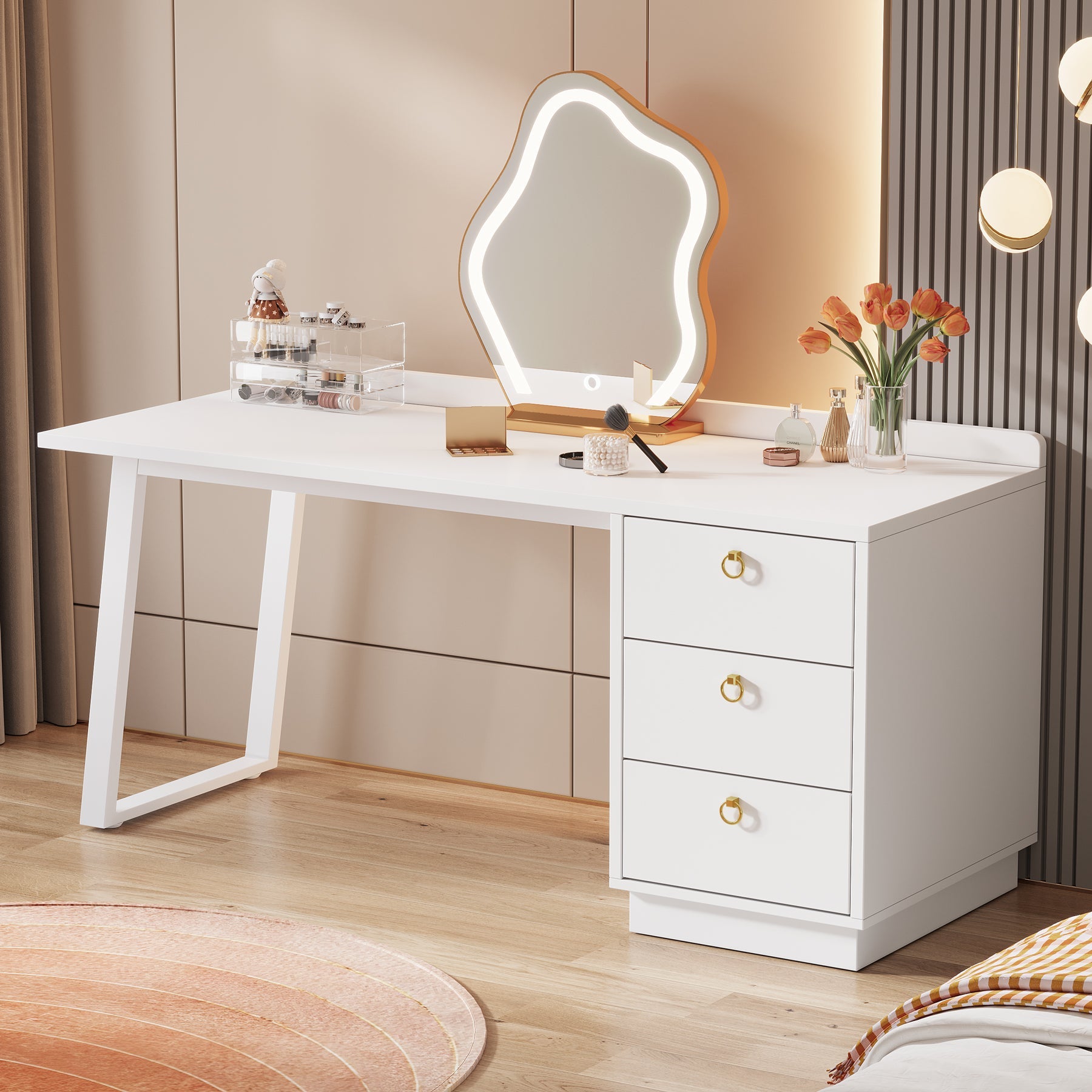 Modern Makeup Vanity Desk, 55