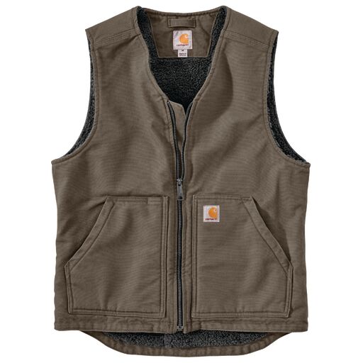 Carhartt Men's Washed Duck Sherpa Lined Vest