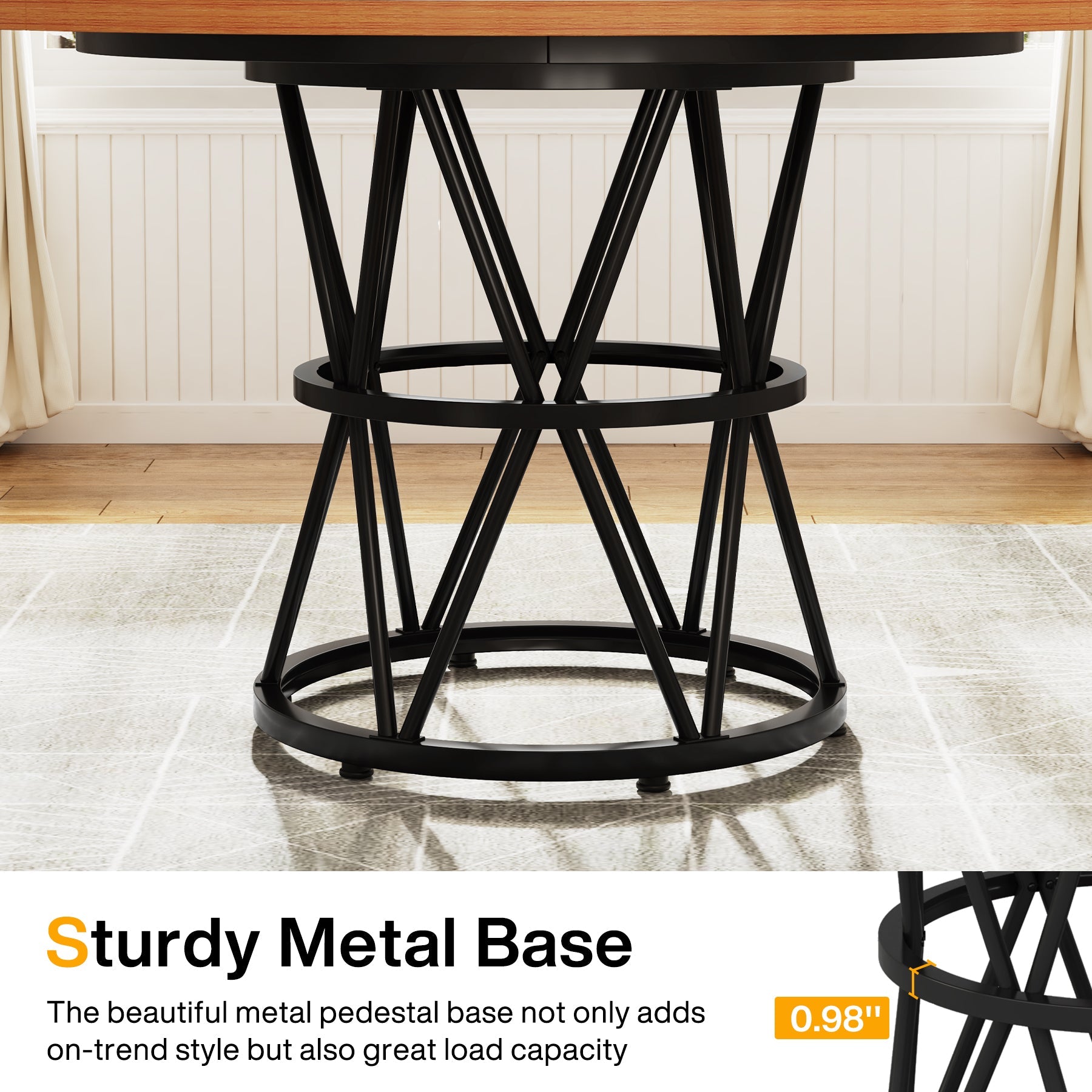 Round Dining Table, 47