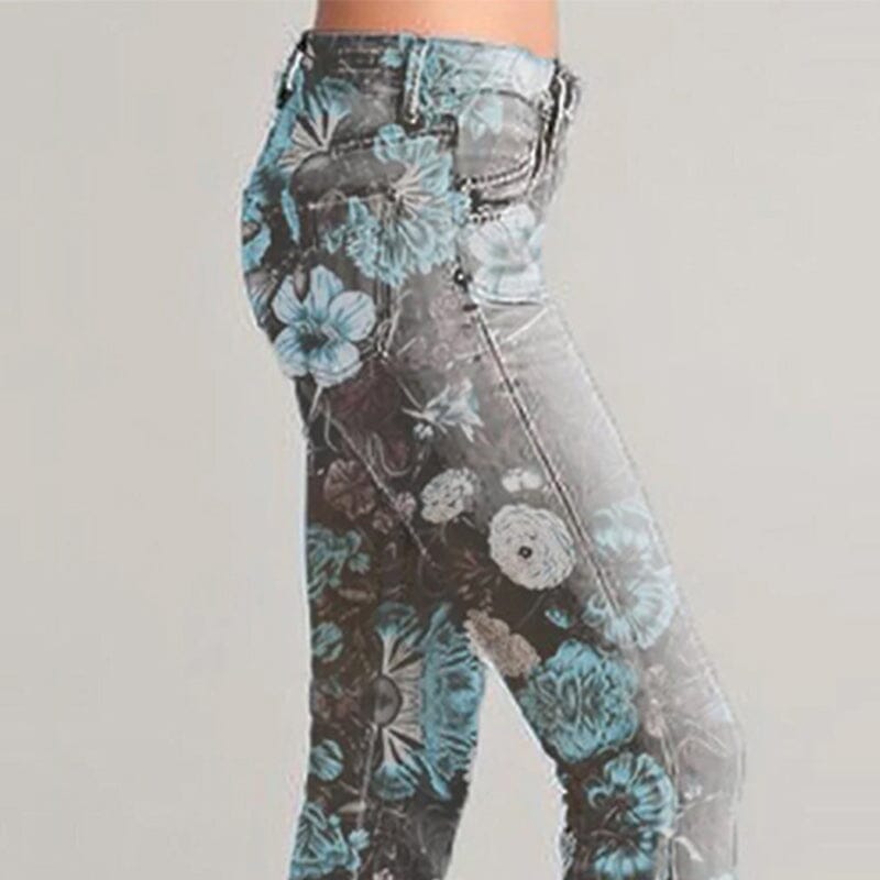 Women's Stylish Floral Print Flared Pants