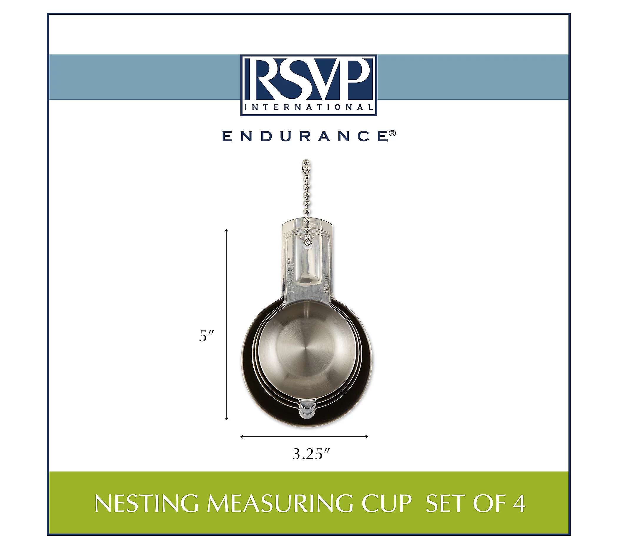 RSVP Set of 4 Nesting Measuring Cups