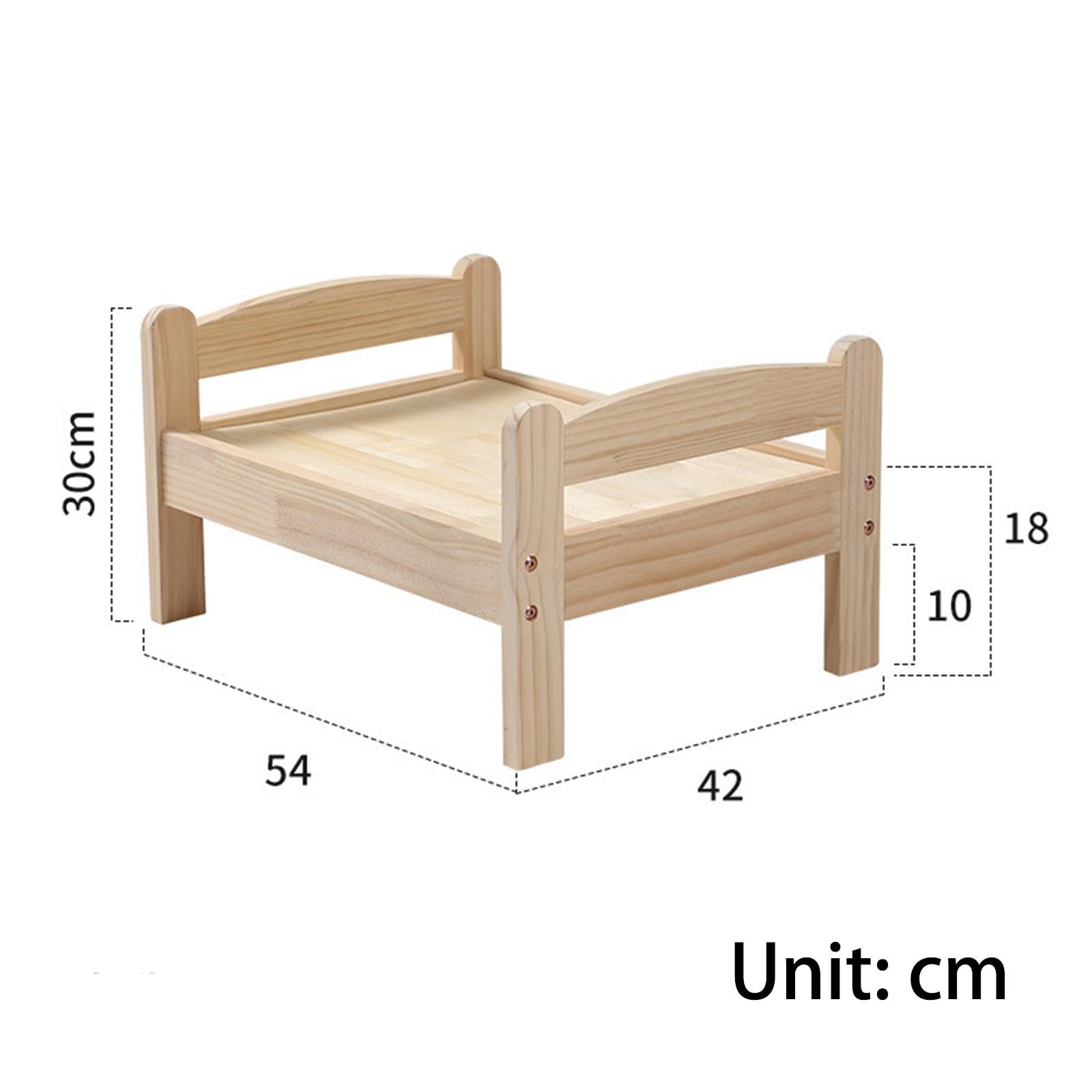 Pet Cat Bed， Small Dog Bed Puppy Kennel Kitten House Wood Winter Elevated Pet Bed Cat Furniture for Indoors and Outdoors Pets Supplies
