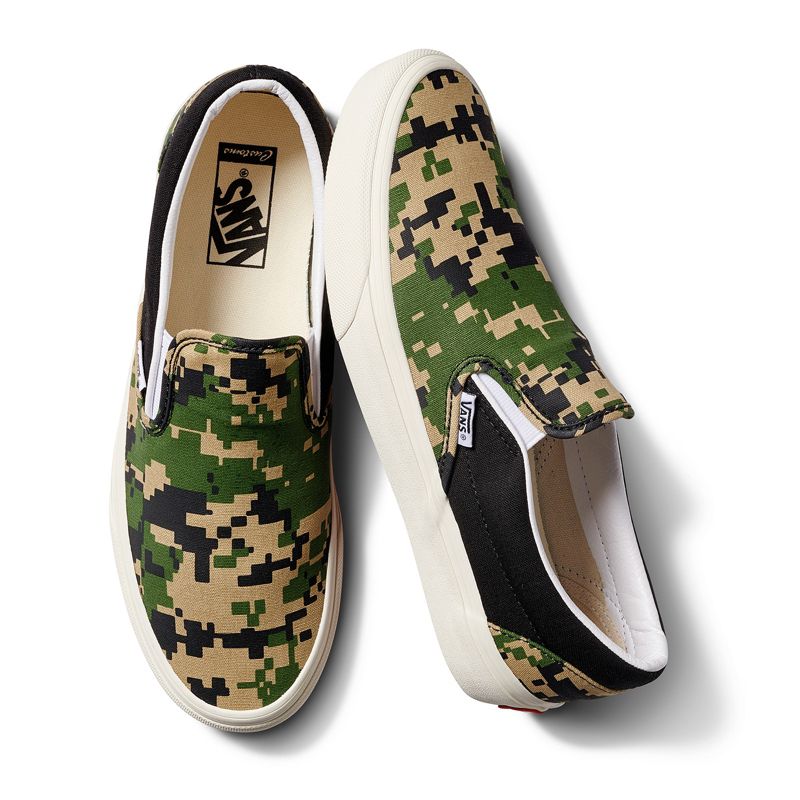 Customs Pixel Camo Slip-On