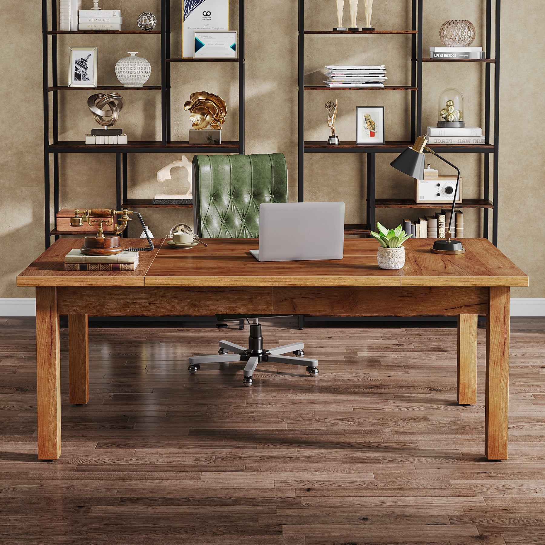 Wood Executive Desk, 70.9