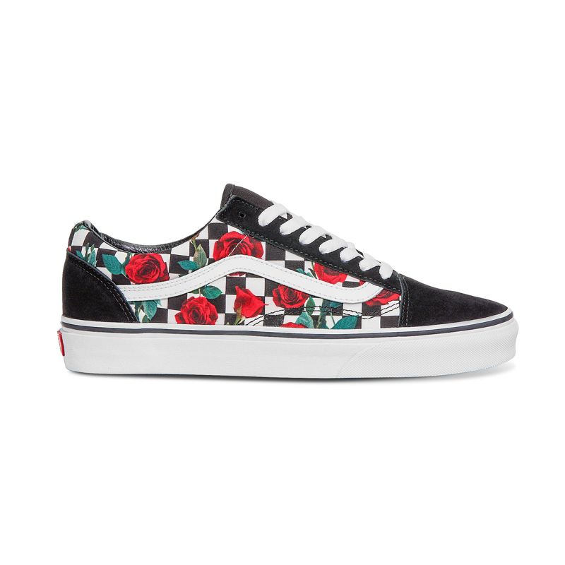 Customs Checkerboard Roses Old Skool