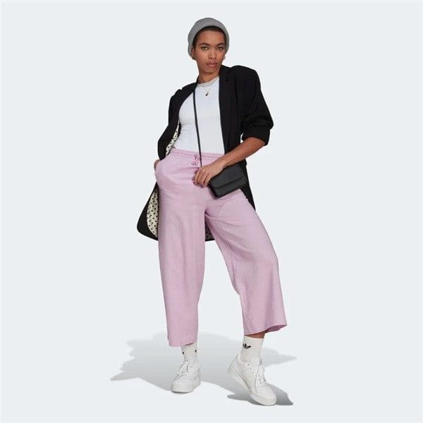 ADIDAS 7/8 LINEN WIDE-LEG PANTS