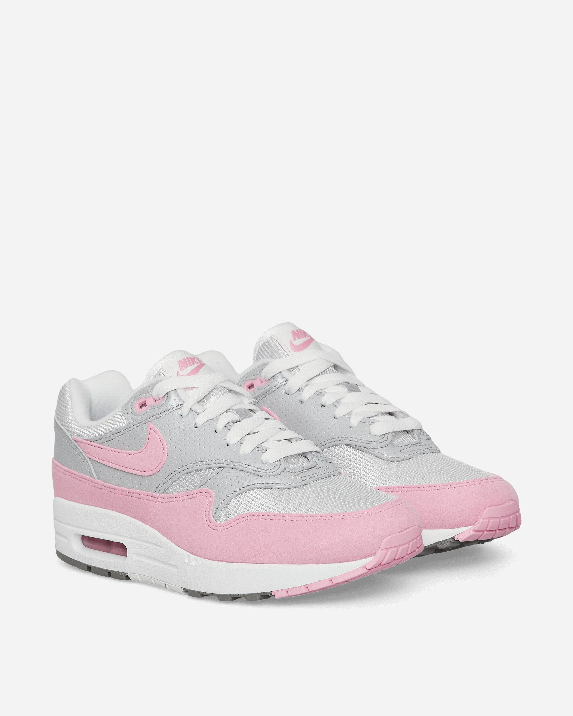 WMNS Air Max 1 '87 Sneakers Metallic Platinum / Pink Rise