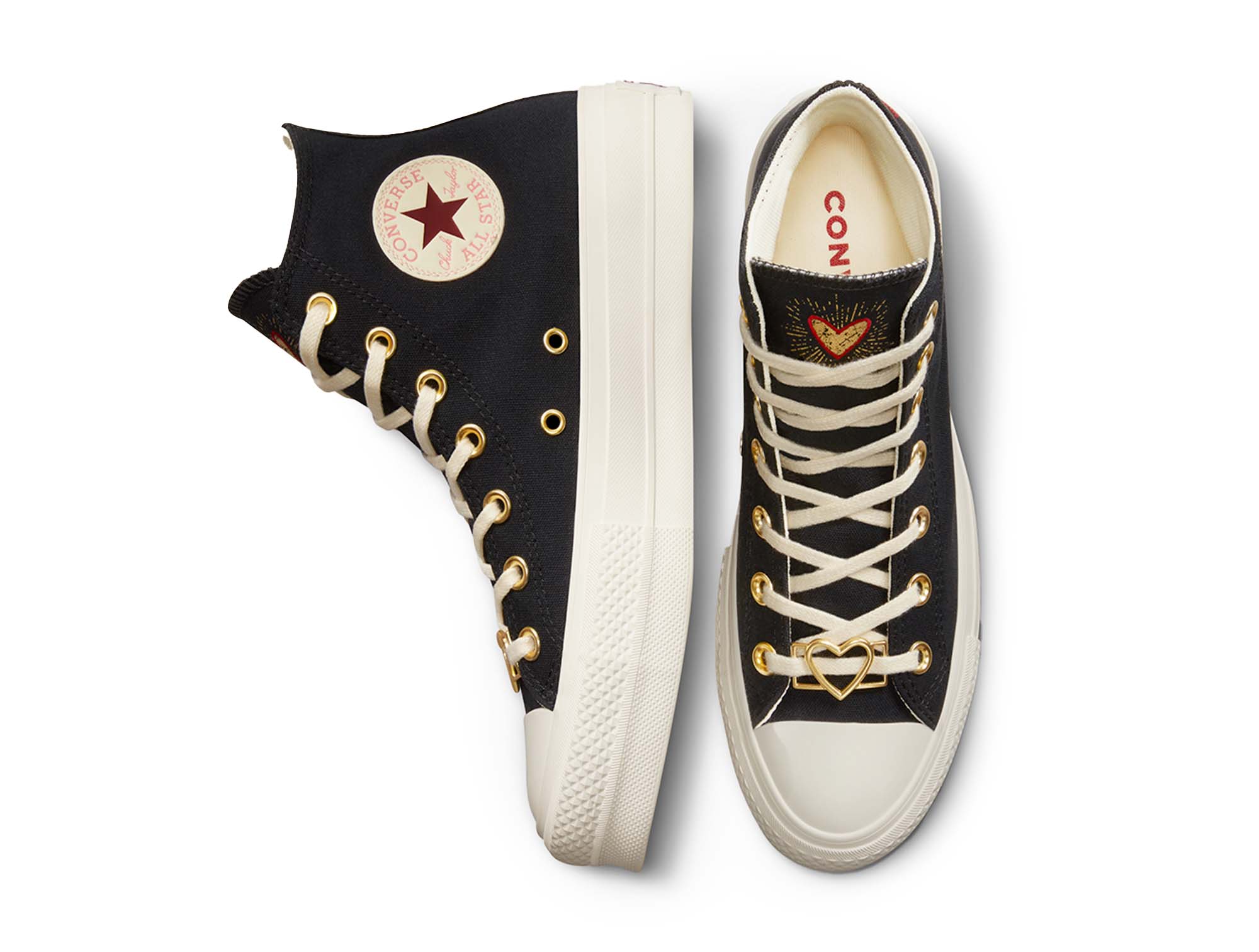 Converse Chuck Taylor Plataforma Womens Negro