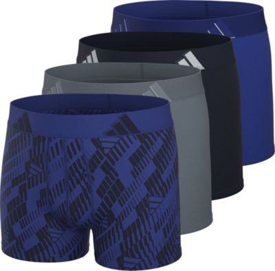 adidas Youth Microfiber Graphic 4-Pack Boxer Brief