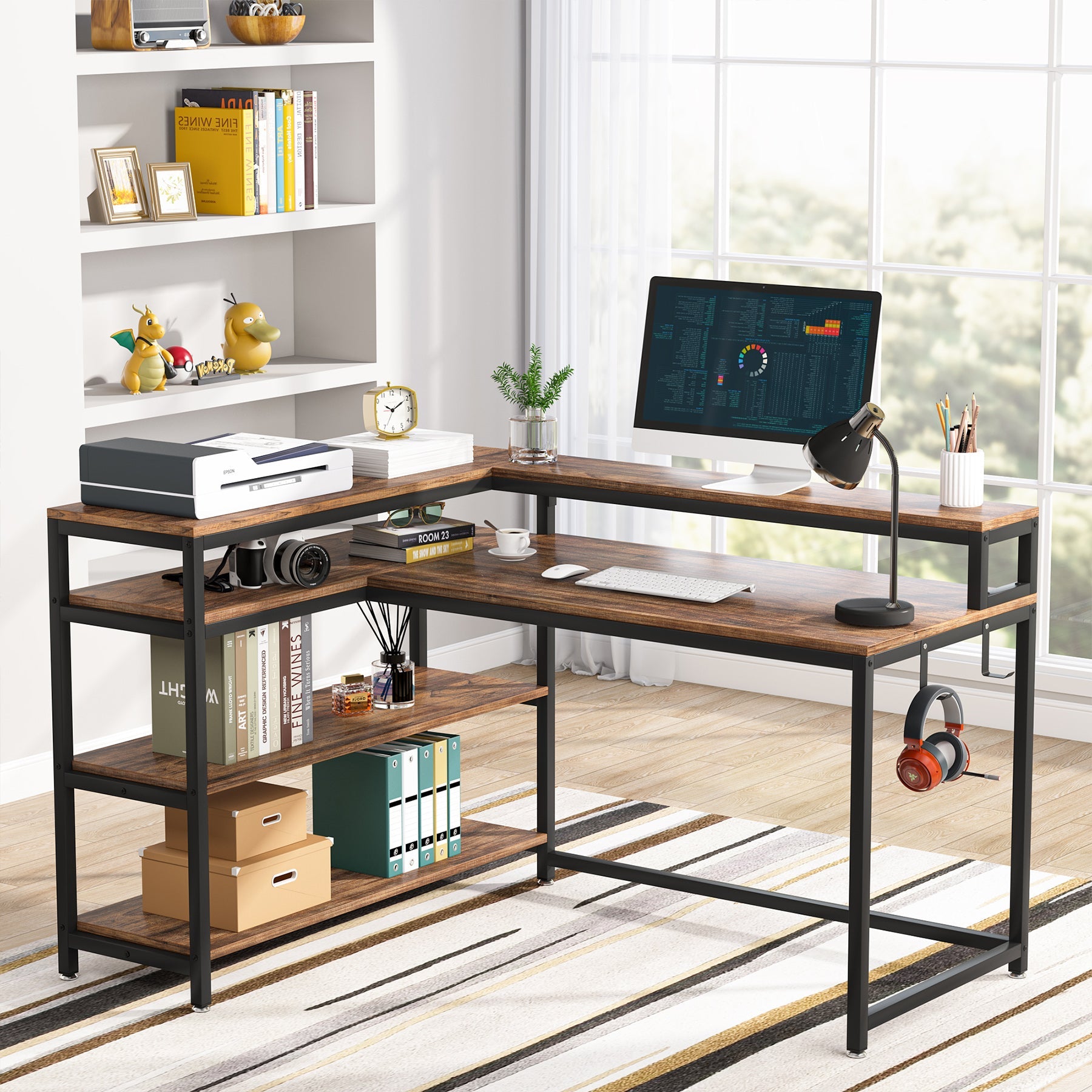 Reversible L-Shaped Desk, 53