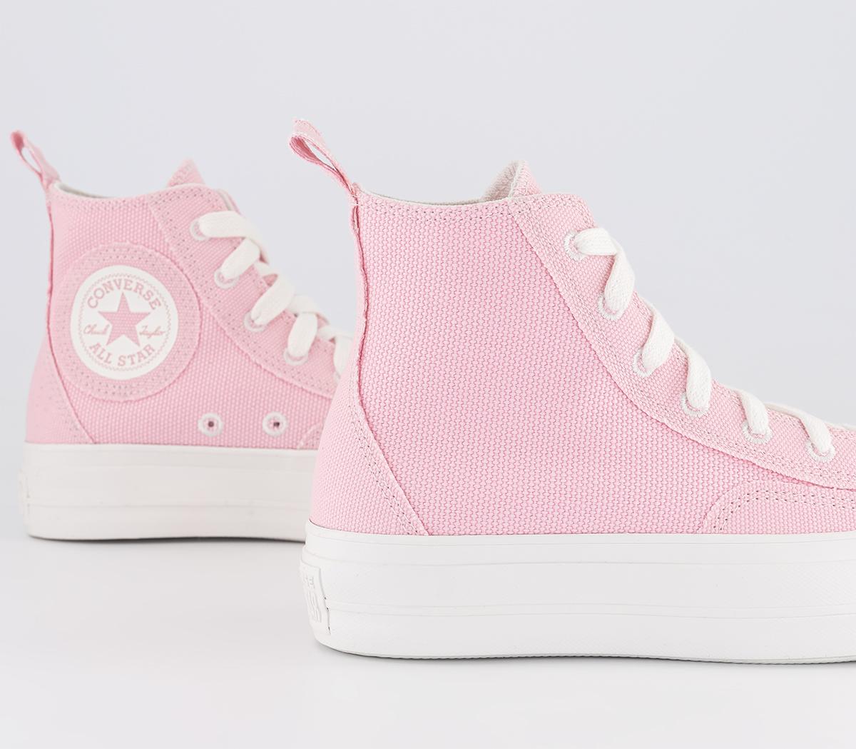 Womens Converse All Star Lift Hi Sunrise Pink Sunride Pink Vintage