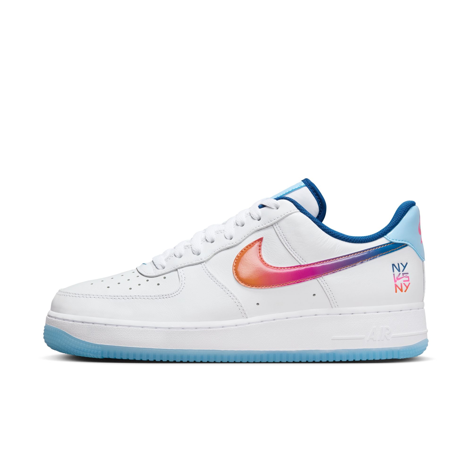 Nike Air Force 1 ‘07 Premium White Multi Color Aquarius Blue HF4833-100