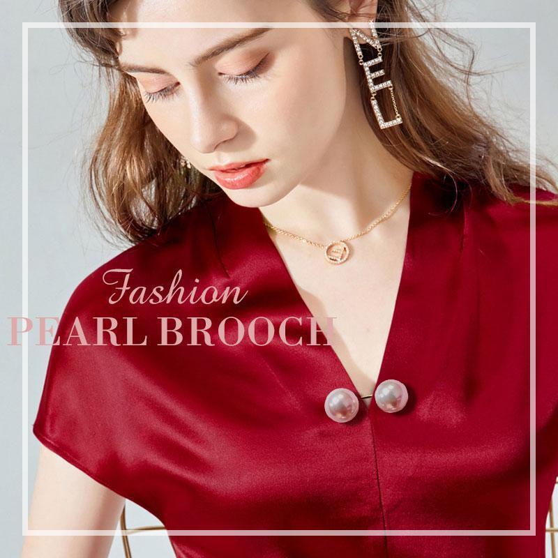 Pearl Brooch Fashion Sweater Shawl Clip