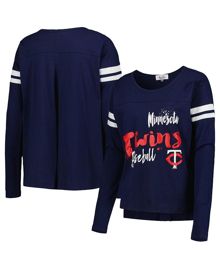 Women's Navy Minnesota Twins Free Agent Long Sleeve T-shirt