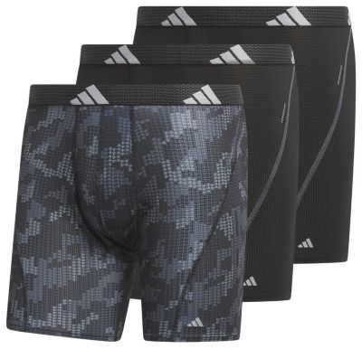 adidas Men's Performance Mesh Graphic 3-Pack Boxer Brief