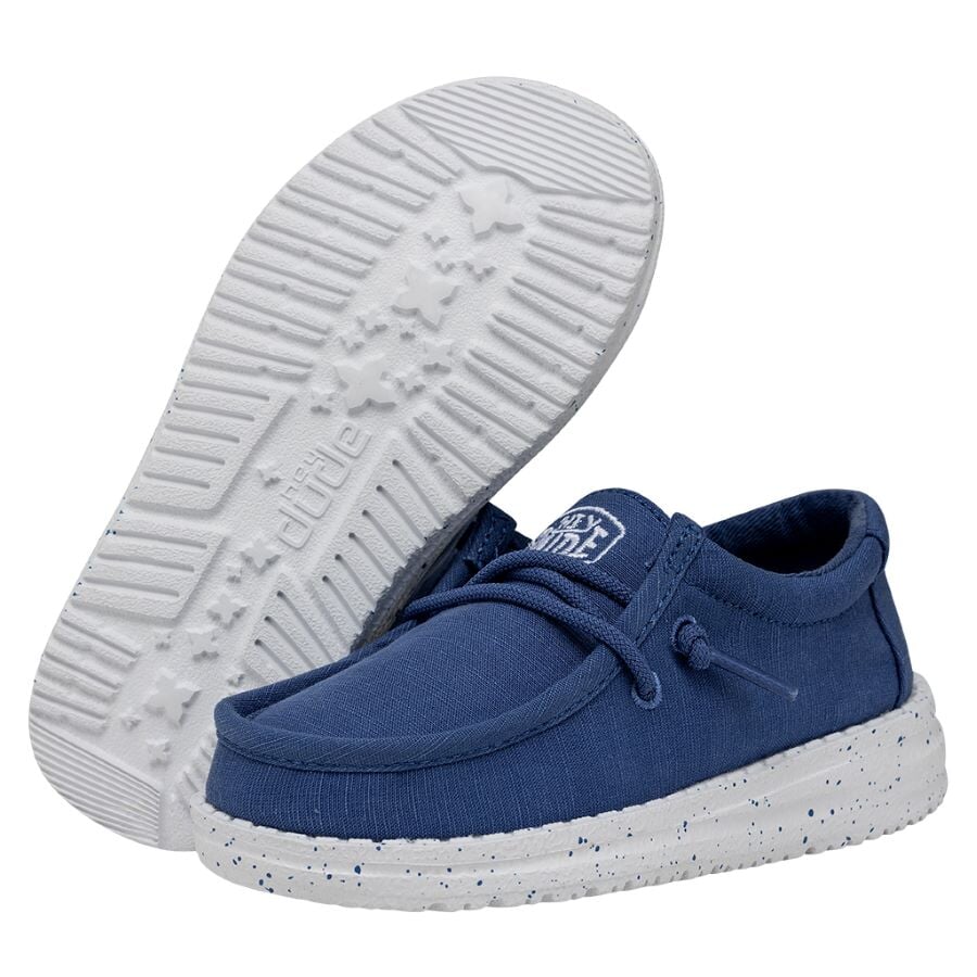 Wally Toddler Slub Canvas - True Blue