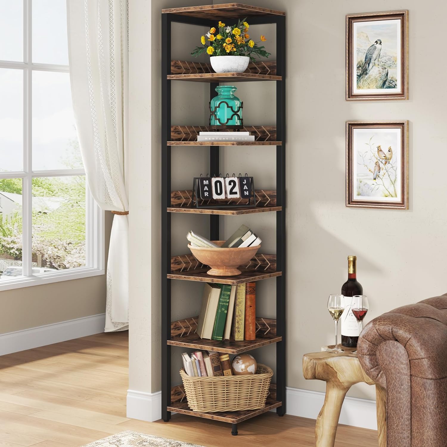 6-Tier Corner Shelf, 76.77