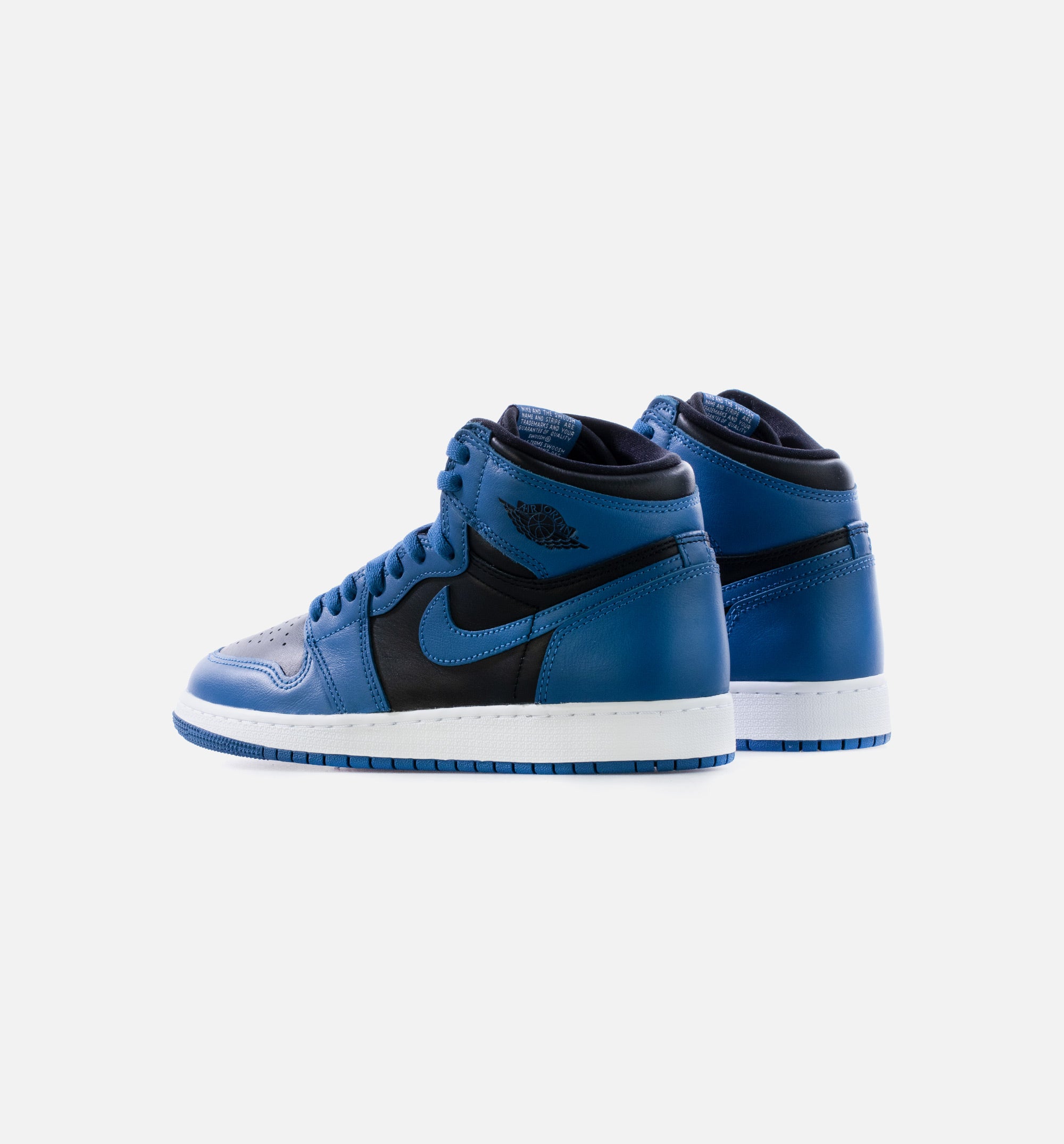 Air Jordan 1 Retro High OG Dark Marina Blue Grade School Lifestyle Shoe -  Dark Marina Blue/Black/White Limit One Per Customer