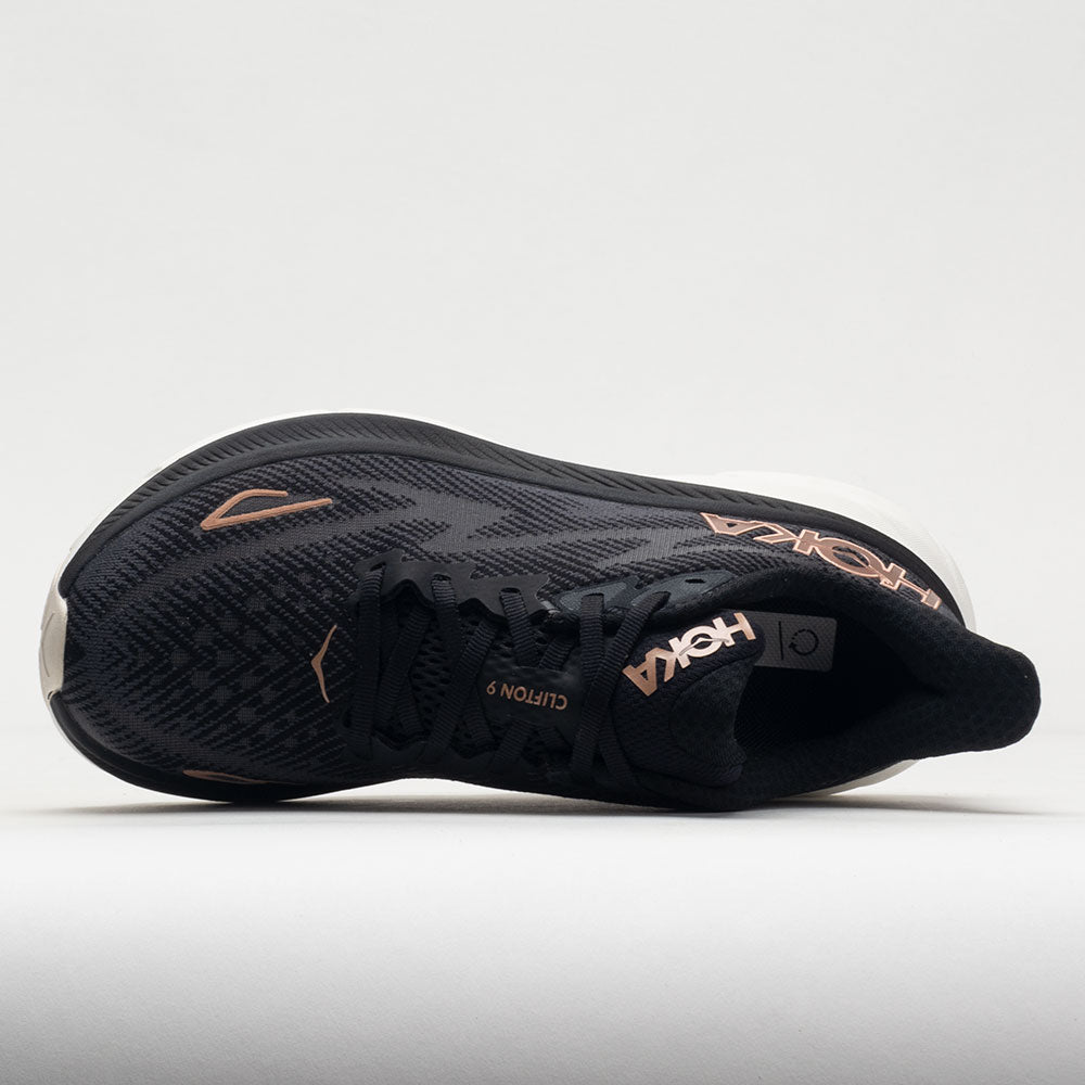 HOKA Clifton 9 Women's Black/Rose Gold