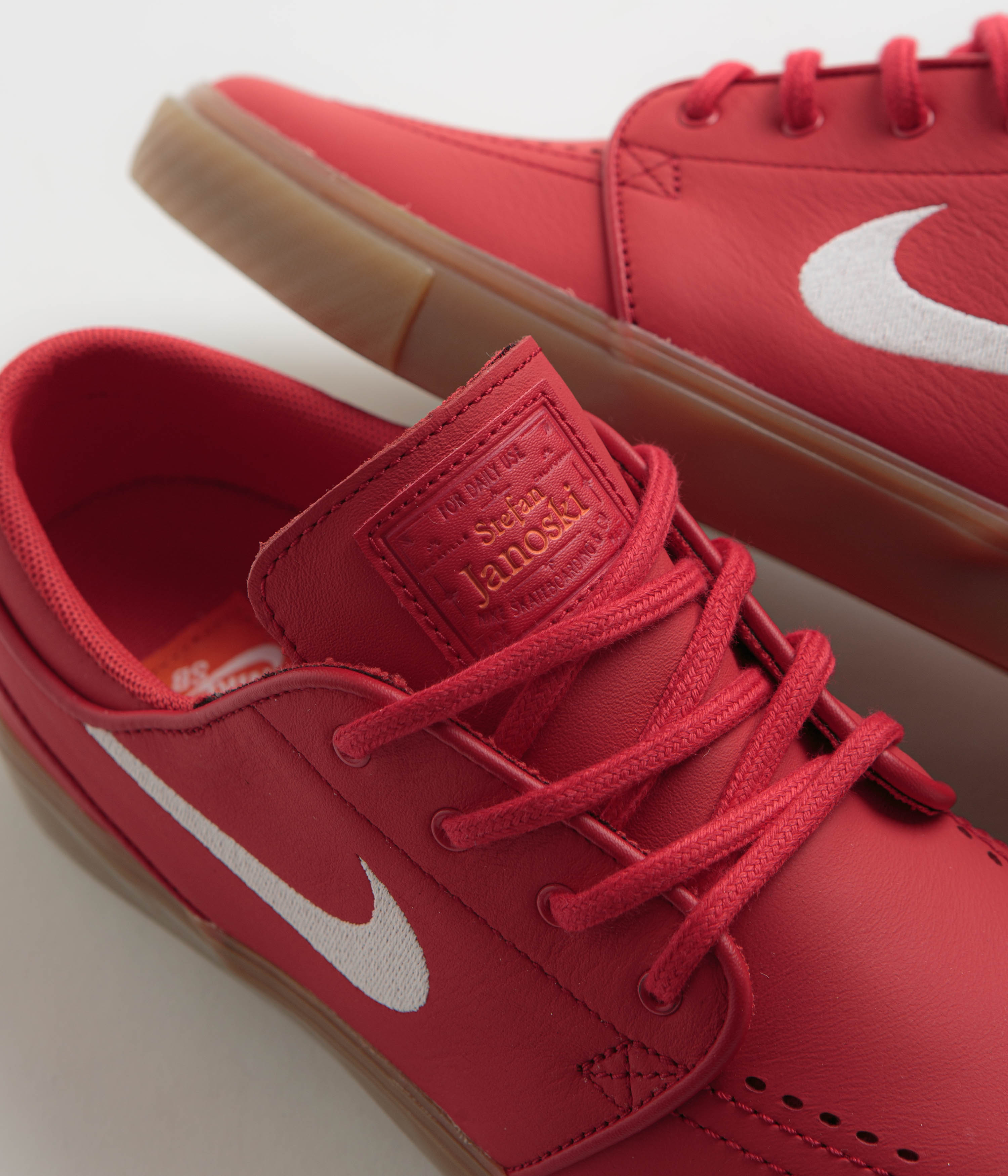 Nike SB Orange Label Janoski Shoes - University Red / White - University Red