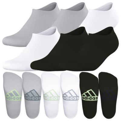 adidas Men's Superlite Classic 6-Pack No Show Socks