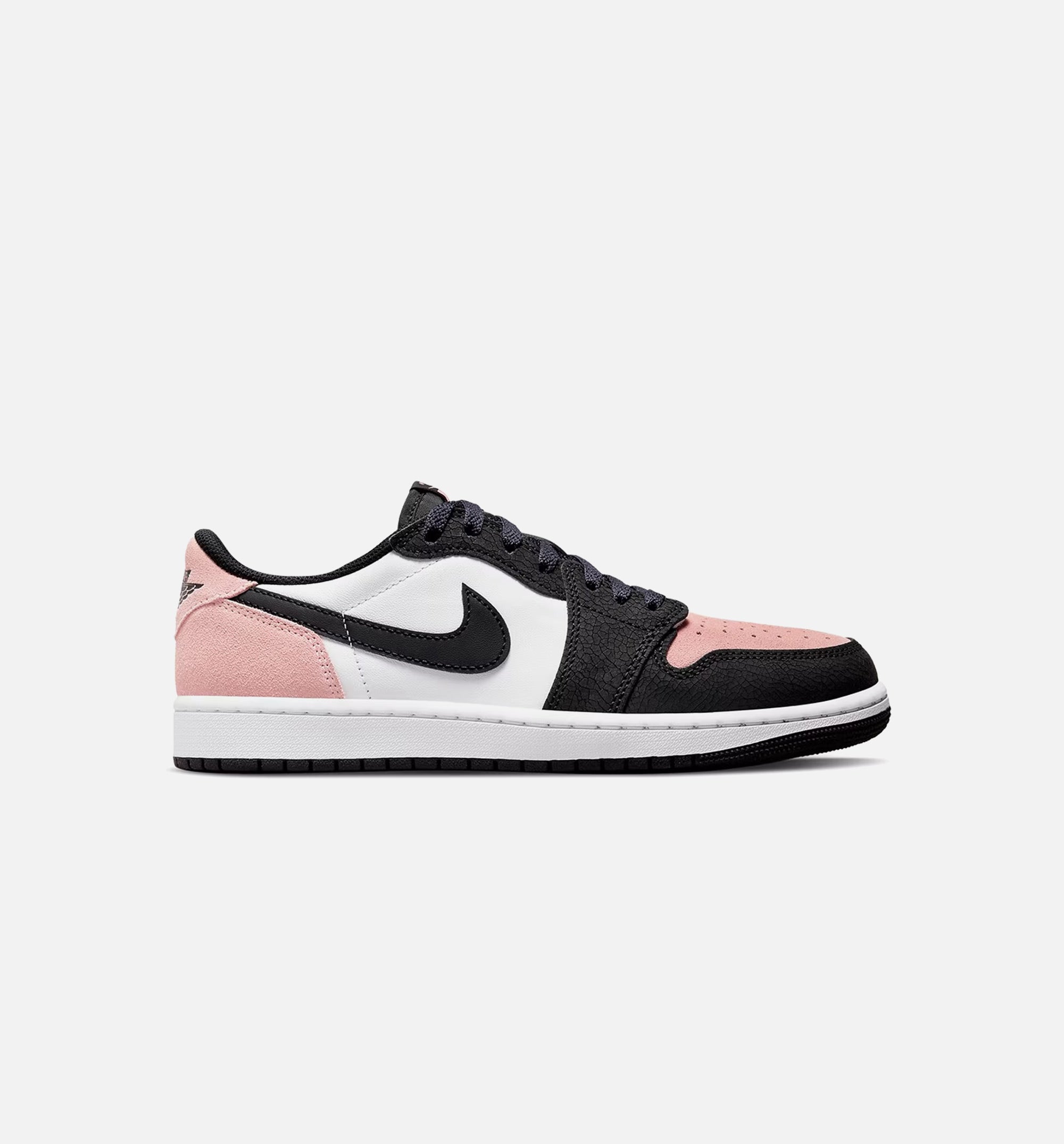 Air Jordan 1 Low OG Bleached Coral Grade School Lifestyle Shoe - Black/Coral Limit One Per Customer