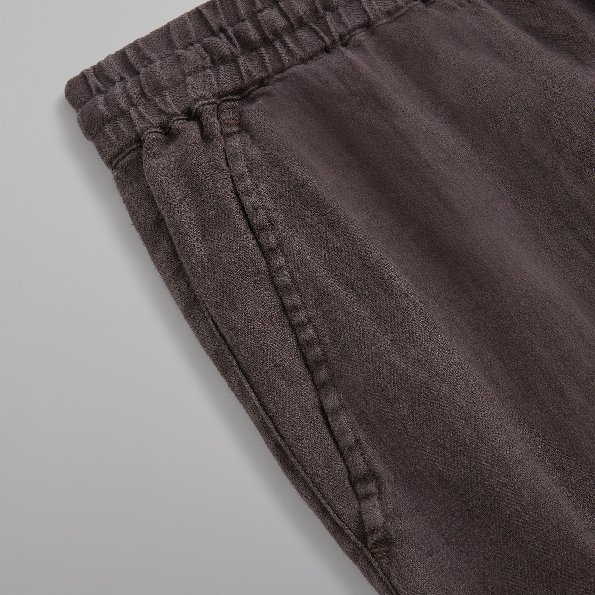 &Kin Herringbone Linen Barrow Pant - Kindling