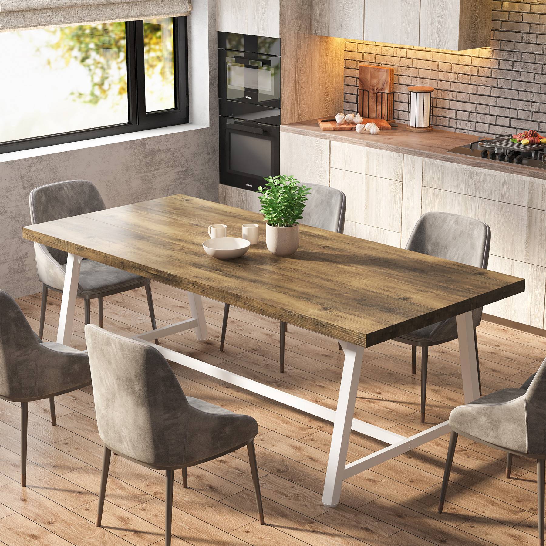 Dining Table for 8 People, 70.87