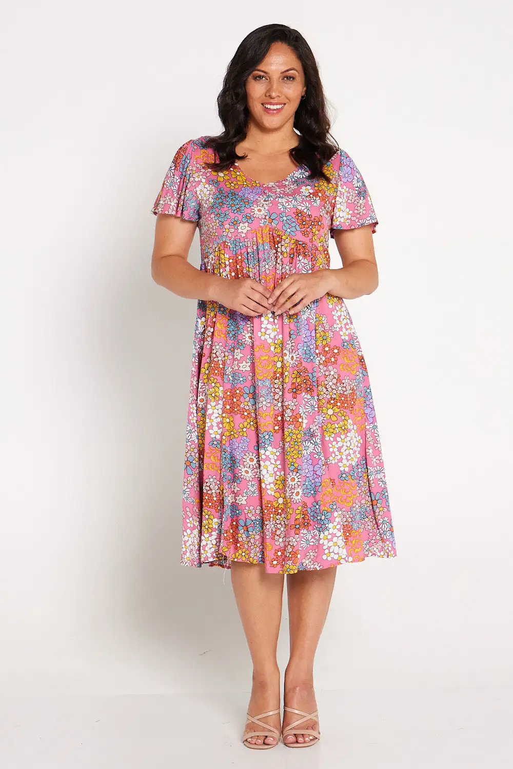 Brighton Dress - Pink Floral