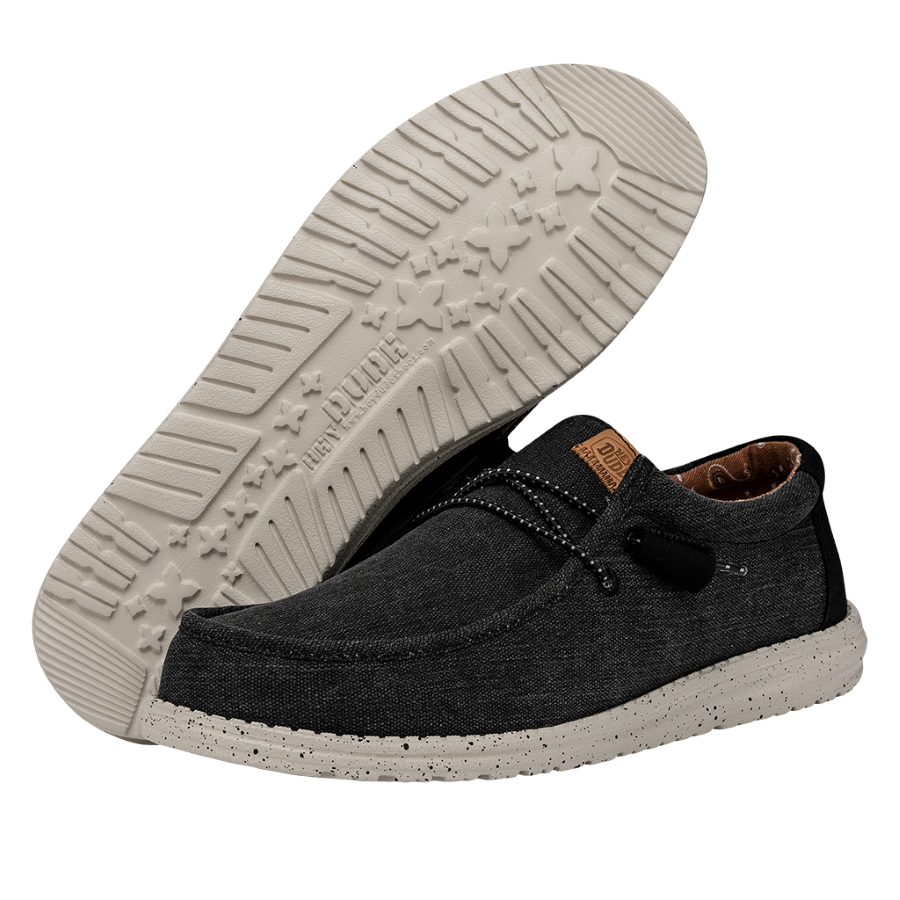 Wally Washed Canvas - Black