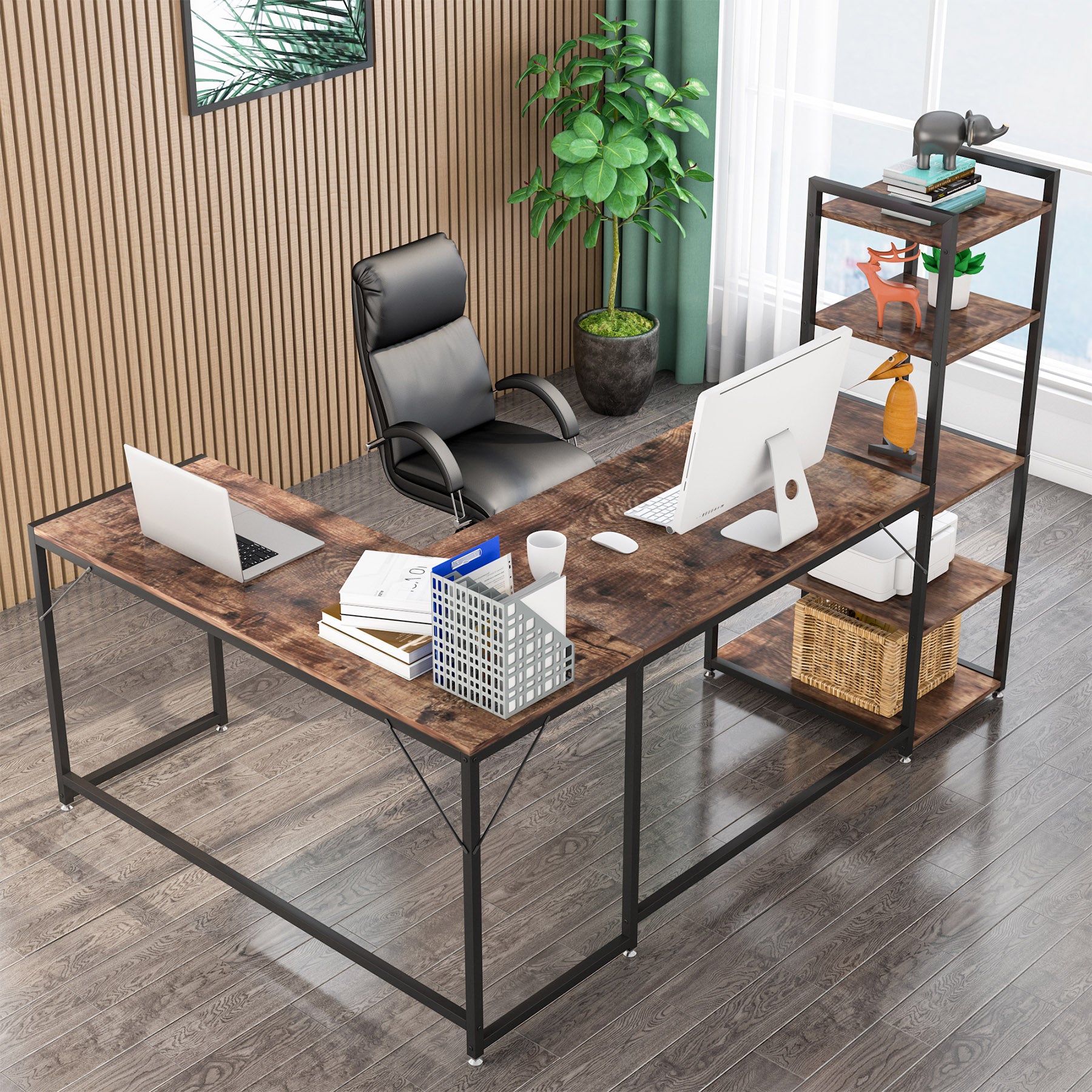 Reversible L-Shaped Desk, 79