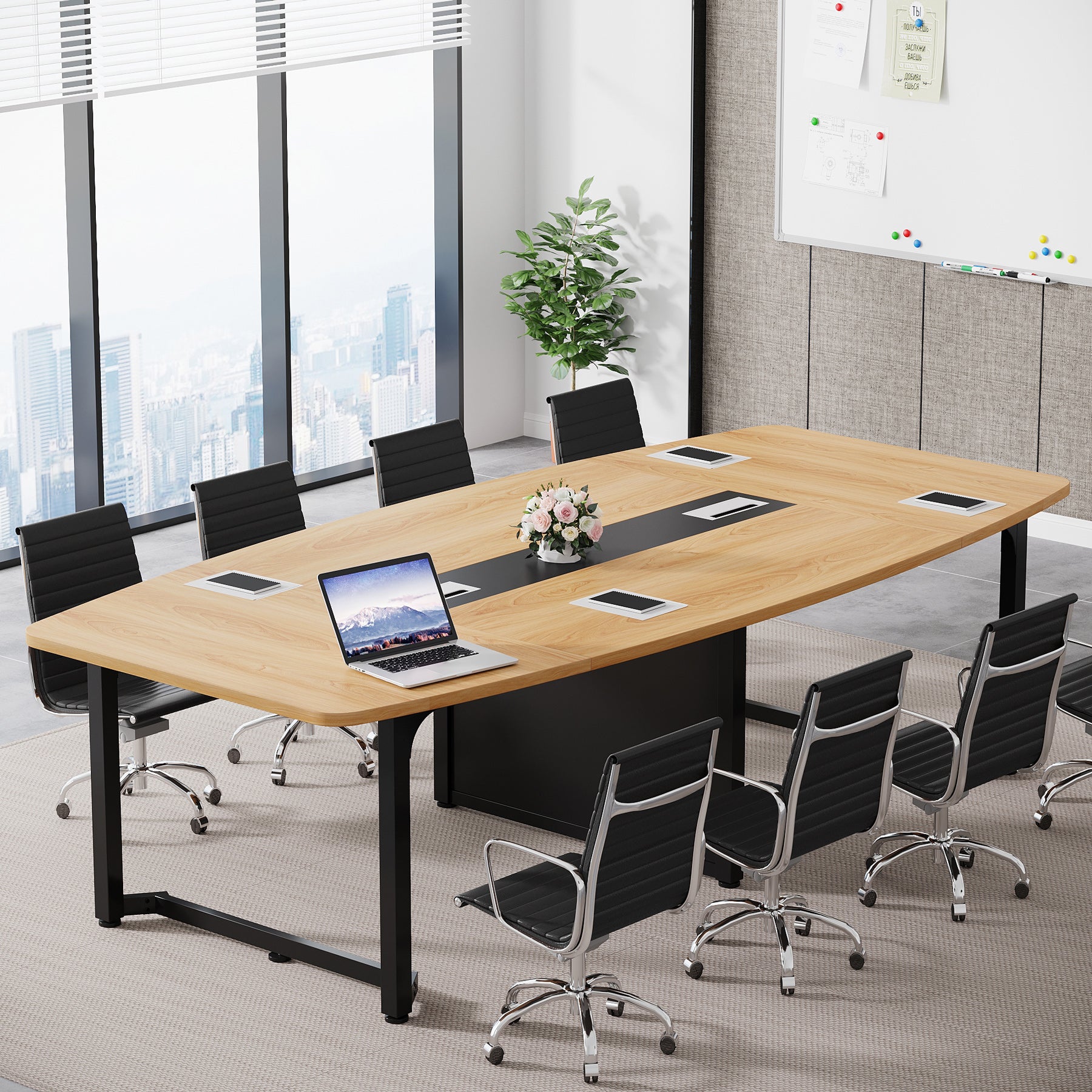 8FT Conference Table, 94.5L x 47.2W inch Large Meeting Table