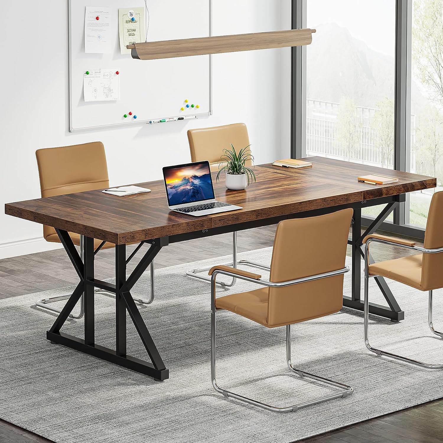 6FT Conference Table, Rectangle Meeting Room Table Executive Desk