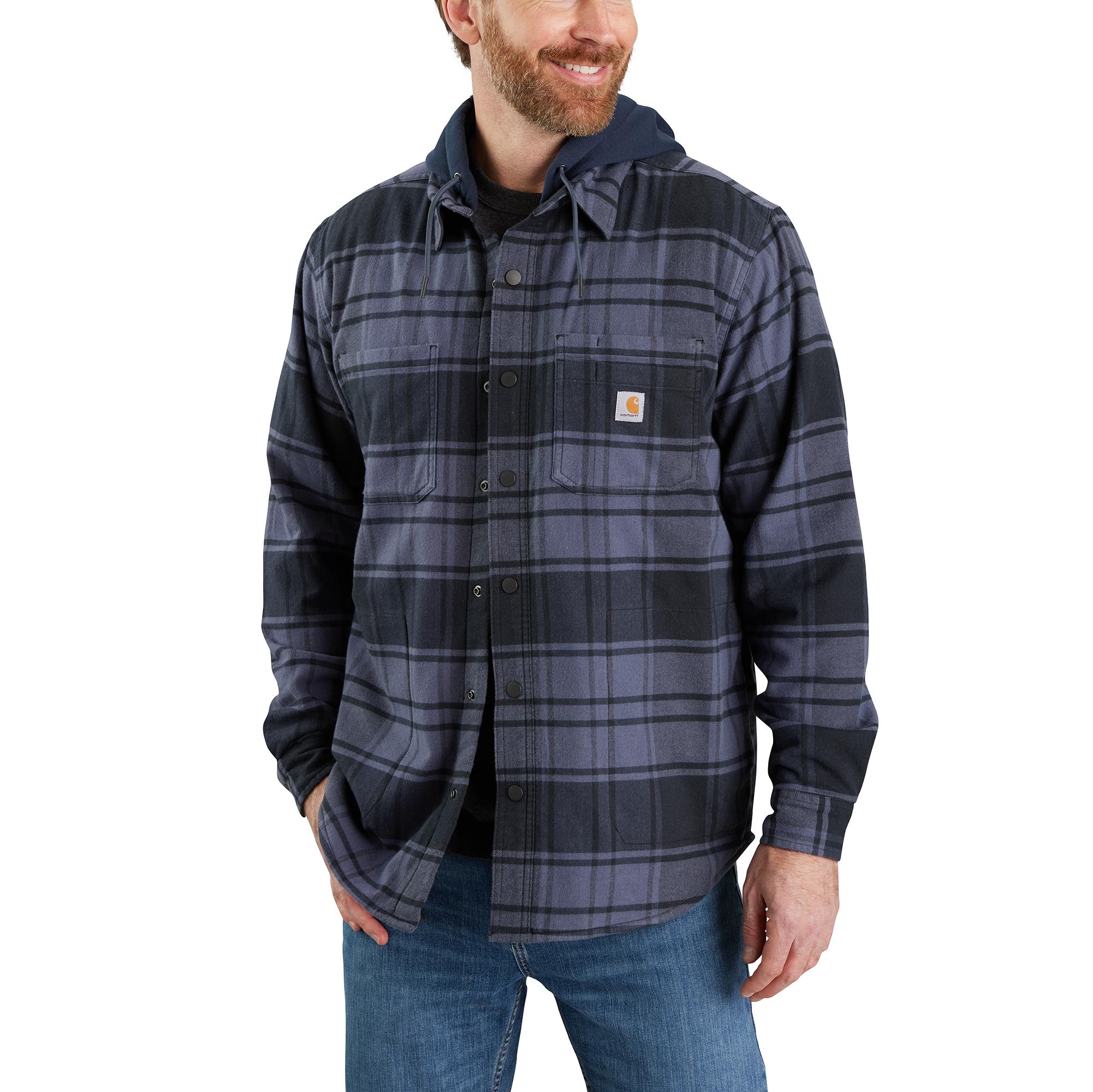 Carhartt Men's Rugged Flex® Flannel Hooded Shirt Jac