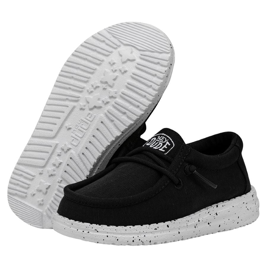 Wally Toddler Slub Canvas - Black